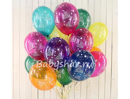 Воздушные шары кристалл с Днём Рождения