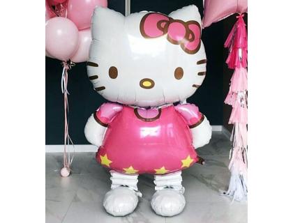 Ходячий фольгированный шар Hello Kitty