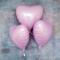 Фольгированное сердце розовое (пастель)