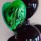 Фольгированный шар сердце зеленое