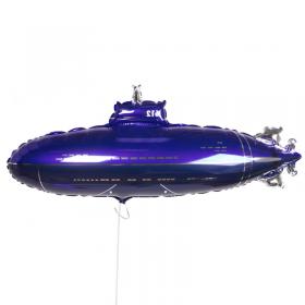 Фольгированный шар подводная лодка синяя
