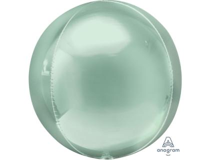 Фольгированный шар сфера Пастель Mint Green зеленый