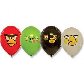 Шары с многоцветным рисунком Angry Birds