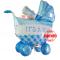 Купить фольгированный шар голубая коляска для новорожденного мальчика